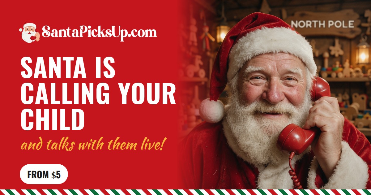 Canning Rings Santa Santa Calls Your Child, Live | SantaPicksUp.com